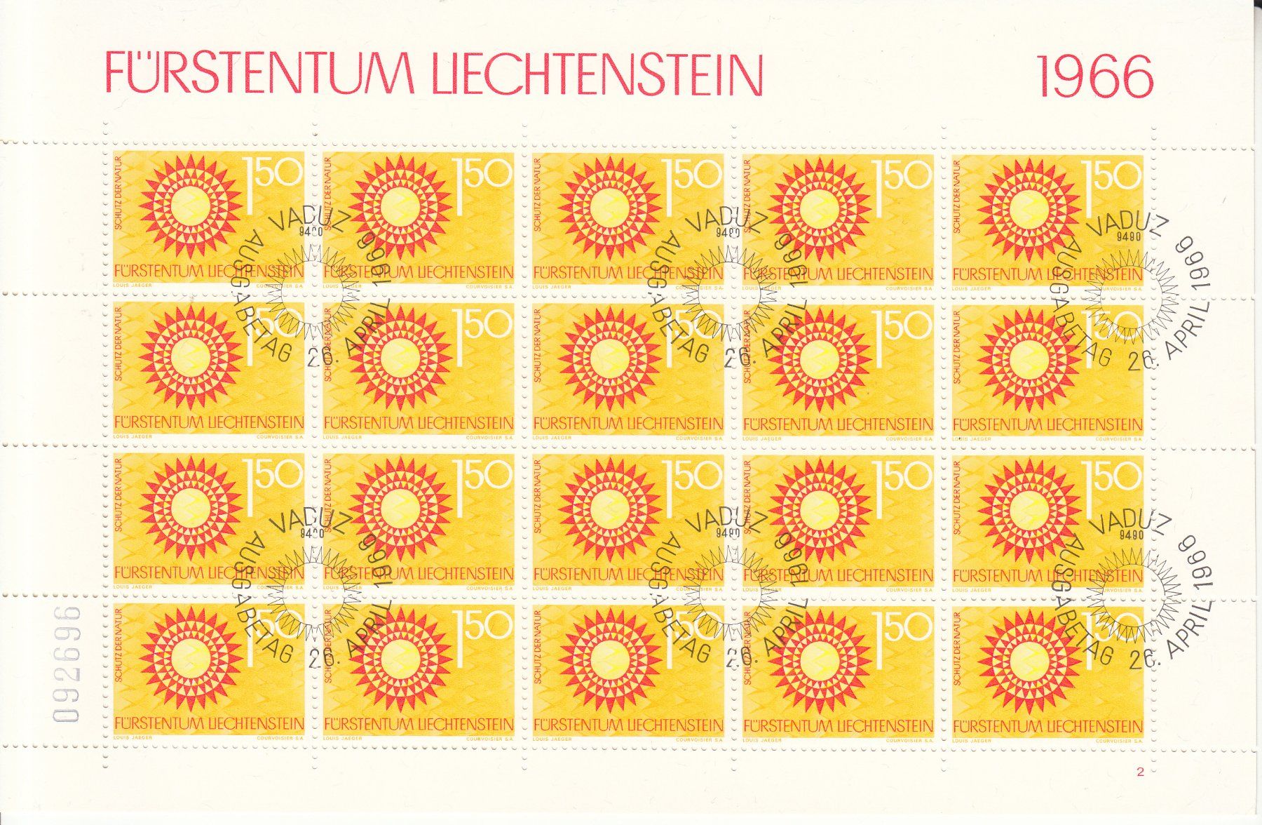 Tutti i francobolli: LBK 395 - 398 Zierbogen mit ET – Usato da Bürglen TG venduto da StampGraf 4
