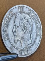 10 Centimes 1861 bb France Napoléon III