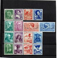 Briefmarken Schweiz, Pro Juventute 1936 - 1939