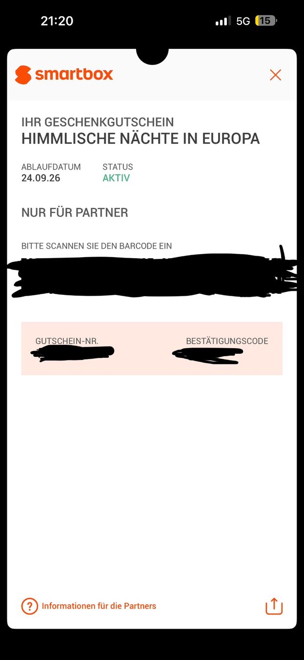 Smartbox Gutscheine: Smartbox Gutschein - Himmlische Nächte Europa – Neu und originalverpackt aus Heimberg von Nick___ 1