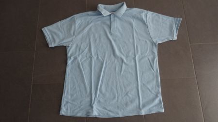 Fruit of the Loom Polo Shirt, hellblau, Grösse 164, neu