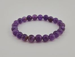 Herrenarmband Amethyst Lila Heilsteine/Edelsteine