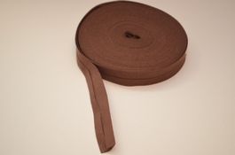 9 Meter Baumwoll-Schrägband braun 20mm