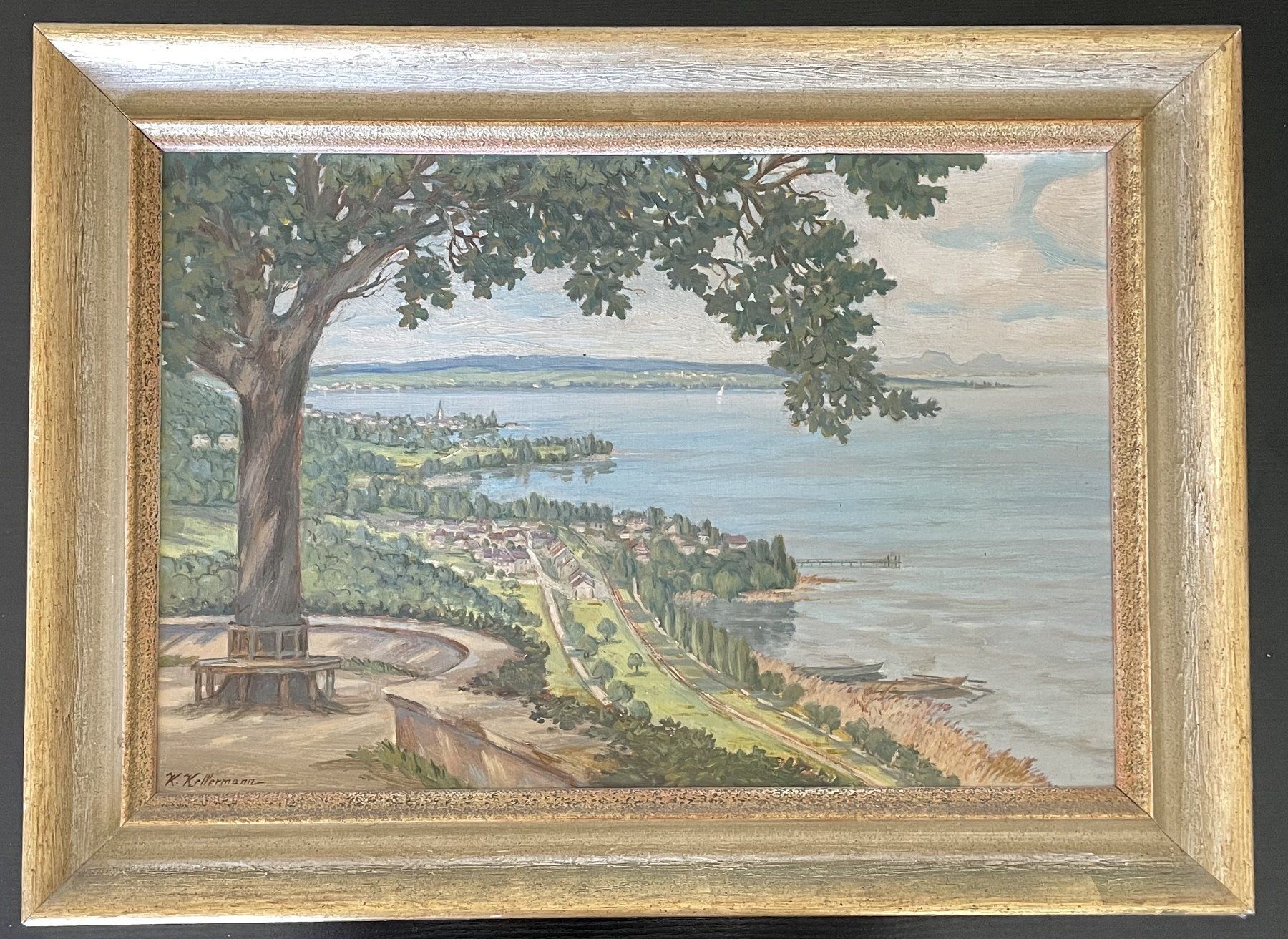 Gemälde: Ölgemälde Gemälde Bild Bodensee Untersee sign. K.Kellermann – Gebraucht aus Oftringen von allesmeins 8