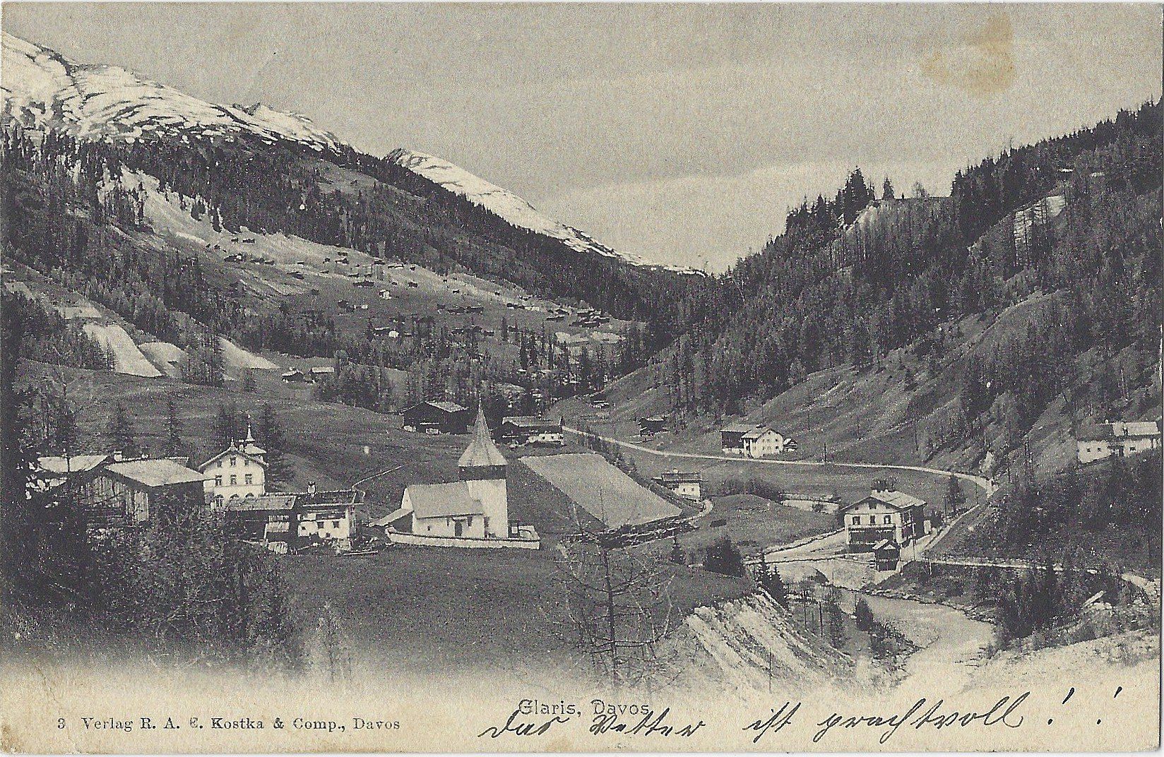 Ansichtskarten: Glaris,  Davos – Gebraucht aus Bütschwil von Jackson1A