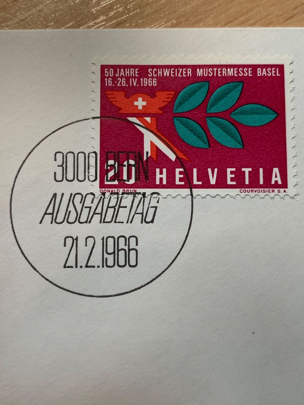 Tutti i francobolli: Muba 1966 Ersttagsbrief 50 Jahre Mustermesse Basel – Usato da Ibach venduto da lisch3 2