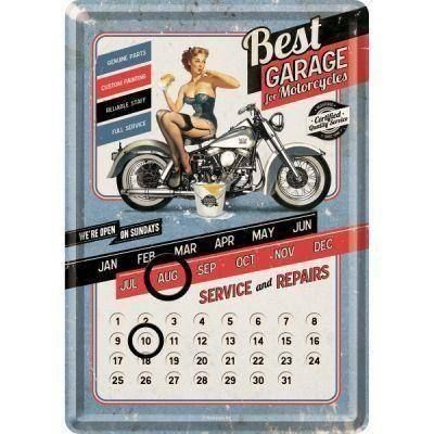 Insegne: Blechschild Tischkalender - BEST GARAGE – Nuovo e nell'imballaggio originale da Rupperswil venduto da big-one-sale