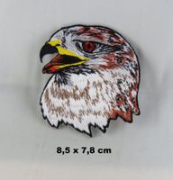 ADLERKOPF - Aufnäher - Aufbügler - Stickerei - 8,5x7,8cm