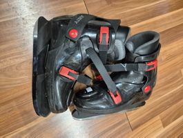 JUSTY Schlittschuhe, Gr. 38, schwarz/rot B