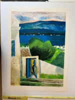 Lithografie Guy Bardone (1927-2015) "Fin du jour en Grèce"