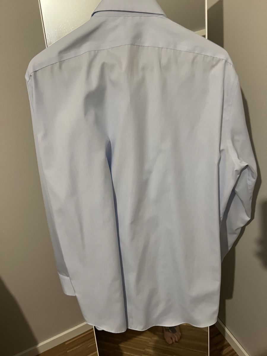 Camicie: Camicia Camicissima no iron azzurra taglia 45, cotone – Usato da Genève venduto da gio_8l97 3