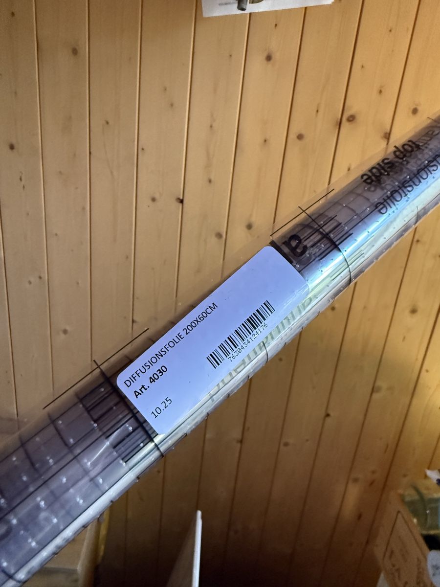 Ritocchi & pellicole di protezione: Apishold Diffusionsfolie 200x60cm neu und originalverpackt – Usato da Cham venduto da ReUse_and_ReCycle