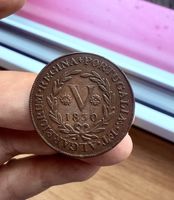 5 Reis Portugal 1830!!! Top Zustand!!! Rarität!!!