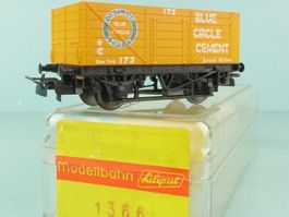 Liliput 1366 H0 Wooden Billboad Wagon Blue Circle Cement