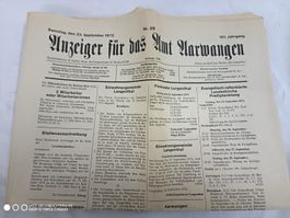 Anzeiger Amt Aarwangen Langenthal  1972/1977 Vintage Zeitung