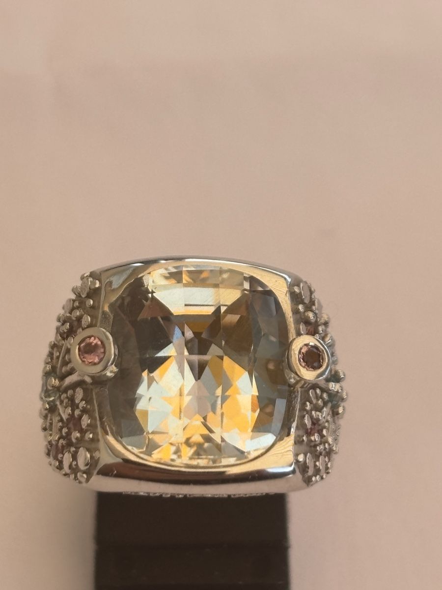 Anelli: Ring Silber 925 mit Topas und Zirkonia – Usato da Langnau am Albis venduto da flusspflege 3