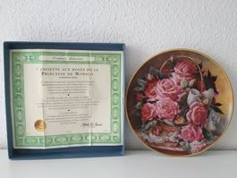 GRACE DE MONACO ROSE PLATE by Katherine Austen Limited Ed.