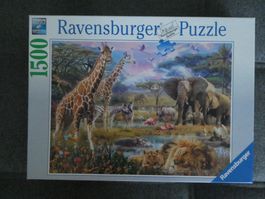 Buntes Afrika Ravensburger-Puzzle 1'500 Teile
