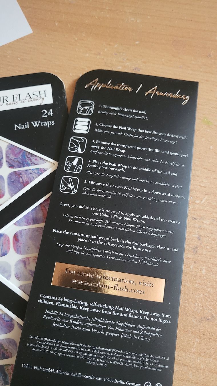 Unghie finte: Gel Nail Wraps Set 4 – Nuovo e nell'imballaggio originale da Sagogn venduto da salsagirl30 1