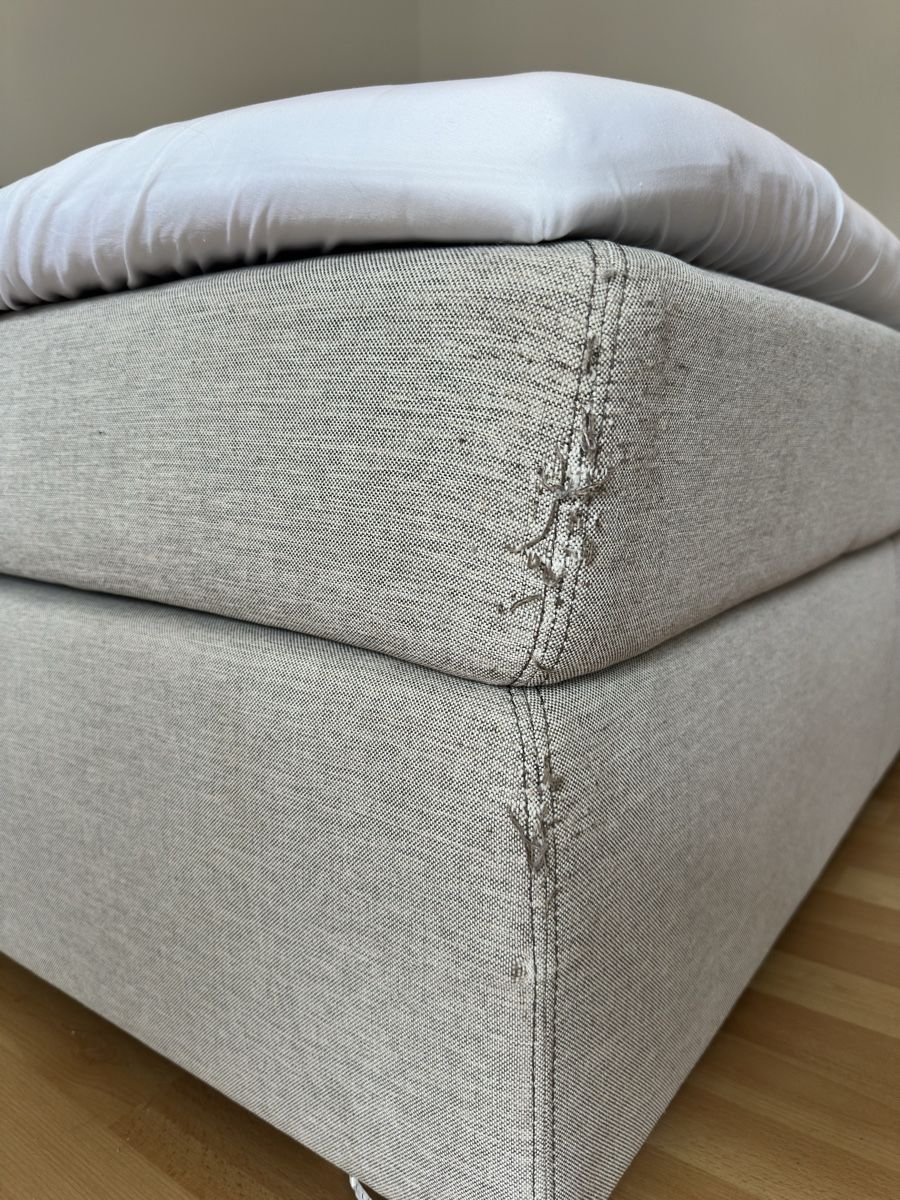 Letti: Boxspringbett 140x200cm, hellgrau | ab 15.06 abholbereit. – Usato da Zürich venduto da sel_k76t 6