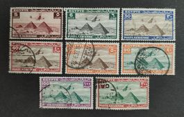 Ägypten Flugpost 1933-43, LoT gestempelt