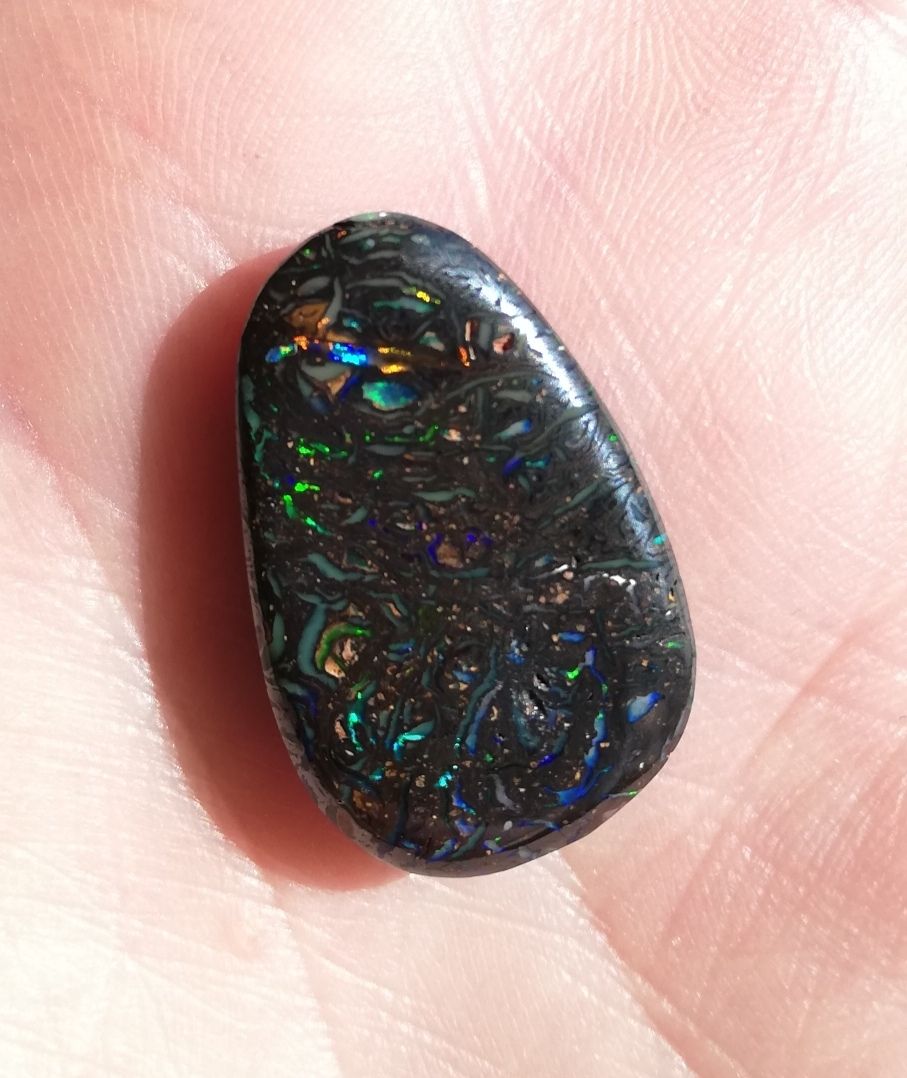 Pietre preziose: Mystischer Koroit Matrix Boulder Opal aus Australien – Nuovo e nell'imballaggio originale da Bärau venduto da thunja 2