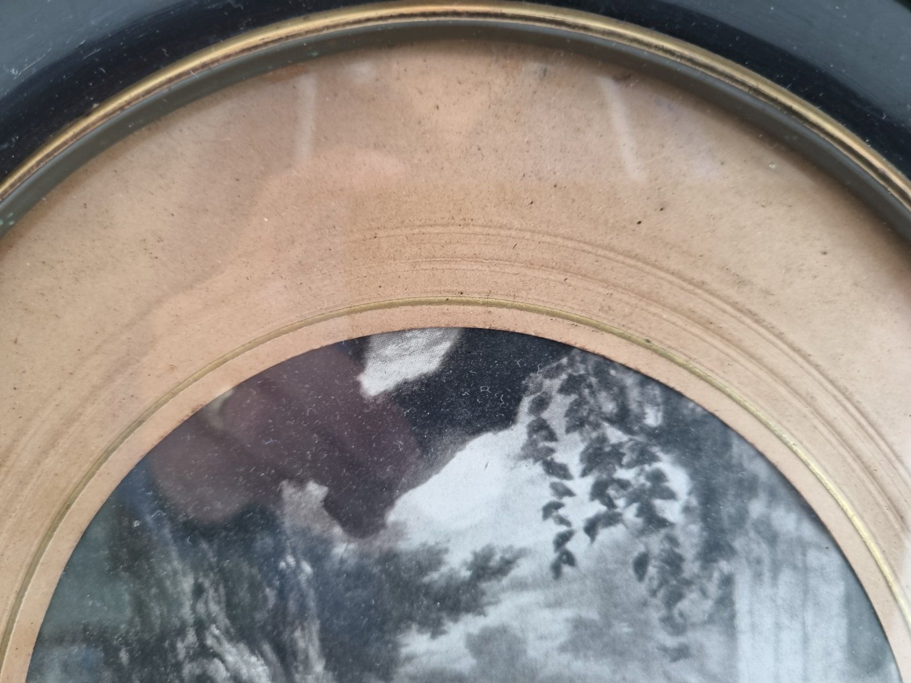 Poster & Bilder: Antikes Bild im Ovalrahmen, Romantik pur! – Gebraucht aus Opfikon von Diversamente 1