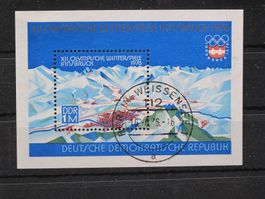 DDR 1975  Innsbruck Block 43 gest.