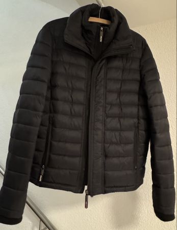 schwarze Superdry Original Fuji Jacket in Steppoptik