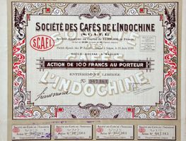 Société des Cafés de l'Indochine SA, Saigon - 1926
