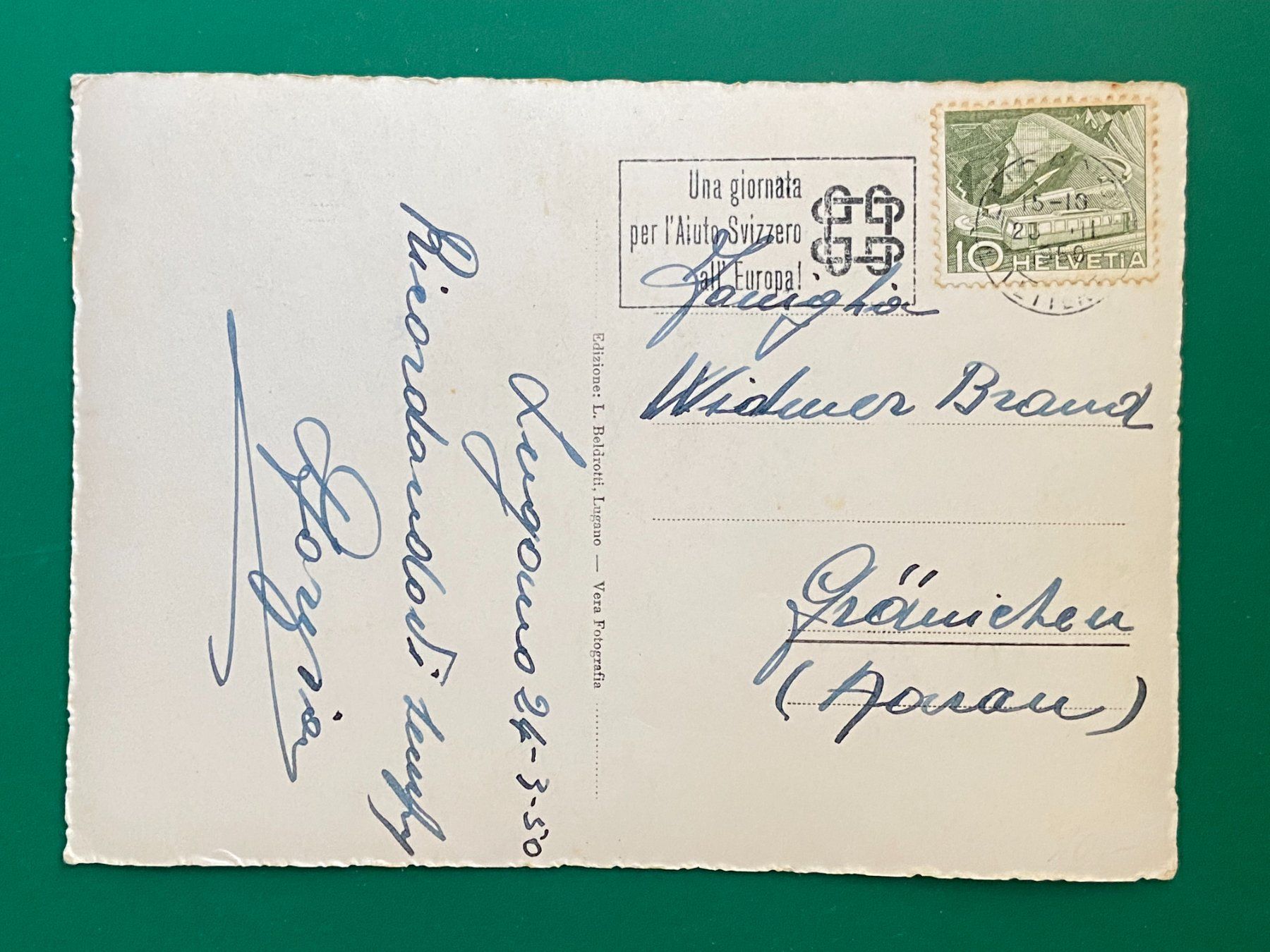Cartoline postali: Lugano - San Salvatore - Melide – Usato da Steg VS venduto da _vinci_ 1