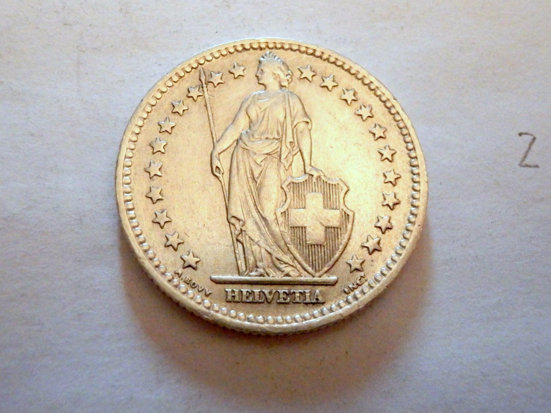 Alle Münzen: 2 Franken 1958,  Silber 835, 10gr., 27mm – Gebraucht aus Ueberstorf von dinbau 1