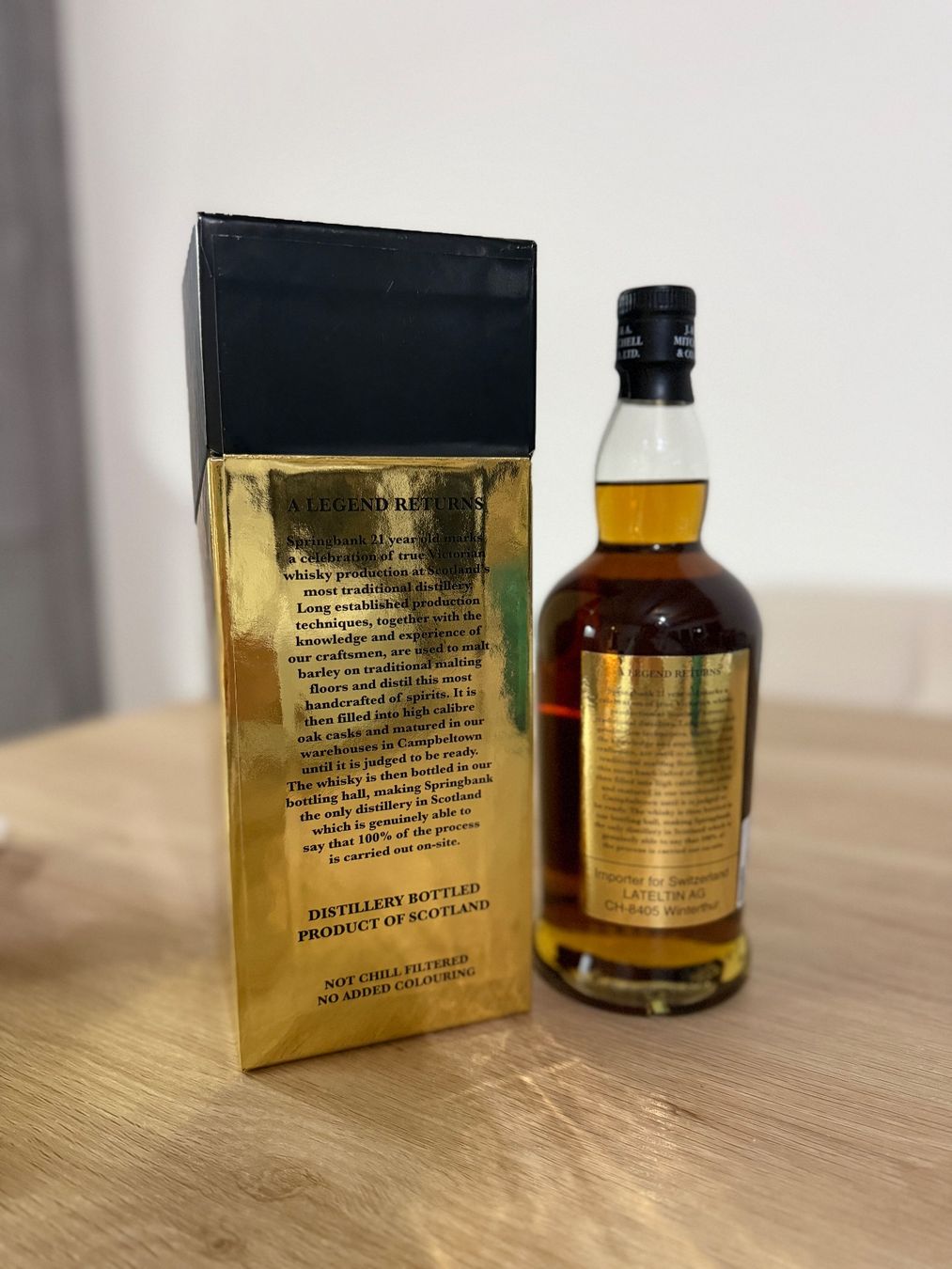 Springbank Bevande alcoliche: Whisky Springbank 21 Years – Nuovo e nell'imballaggio originale da Meyrin venduto da mar_tp72 1