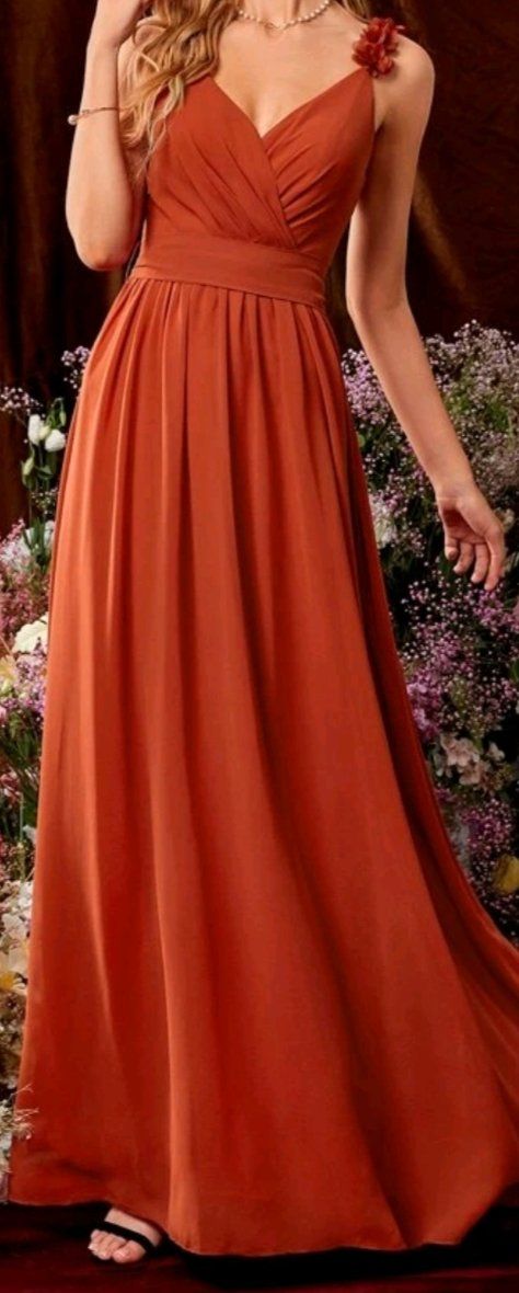 Shein Kleider: Abendkleid, Festkleid, Kleid orange – Neu und originalverpackt aus Dicken von anita-123
