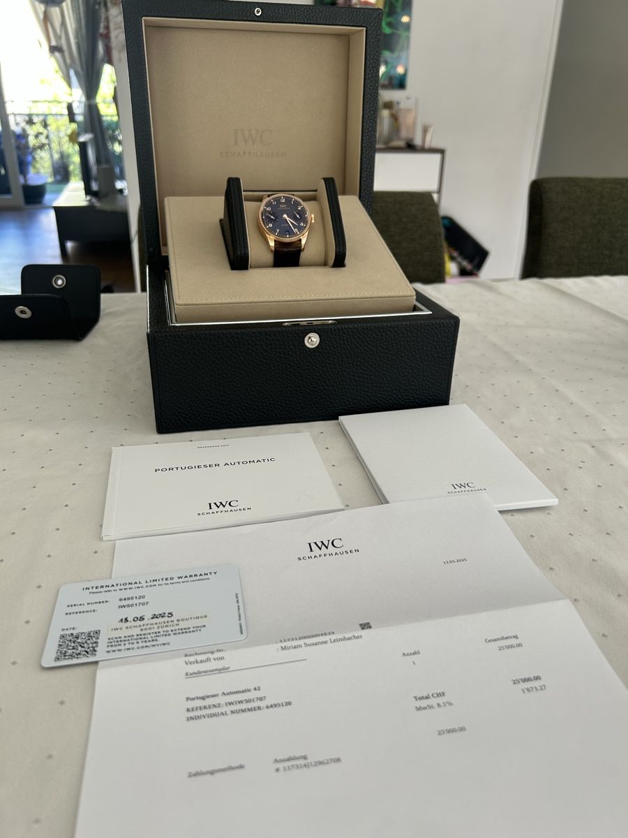IWC Uhren: IWC Portugieser Automatic 42 / Obsidian – Neu (gemäss Beschreibung) aus Zürich von adamriese81 4