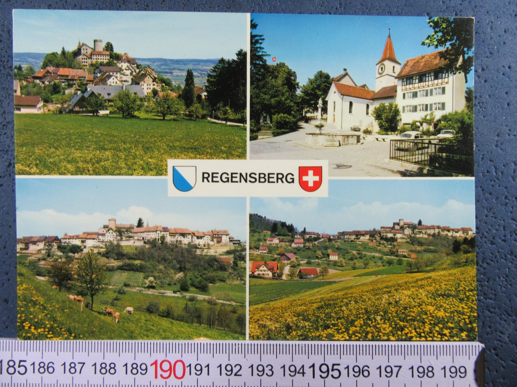 Ansichtskarten: REGENSBERG LU AK RESTAURANT BELLEVUE – Gebraucht aus Ettingen von Hausi4711