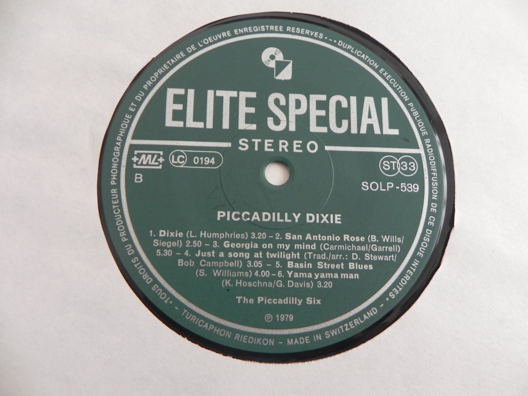 Dischi in vinile: LP CH Jazz Piccadilly Six Autogramm – Usato da Siebnen venduto da krimsie 3
