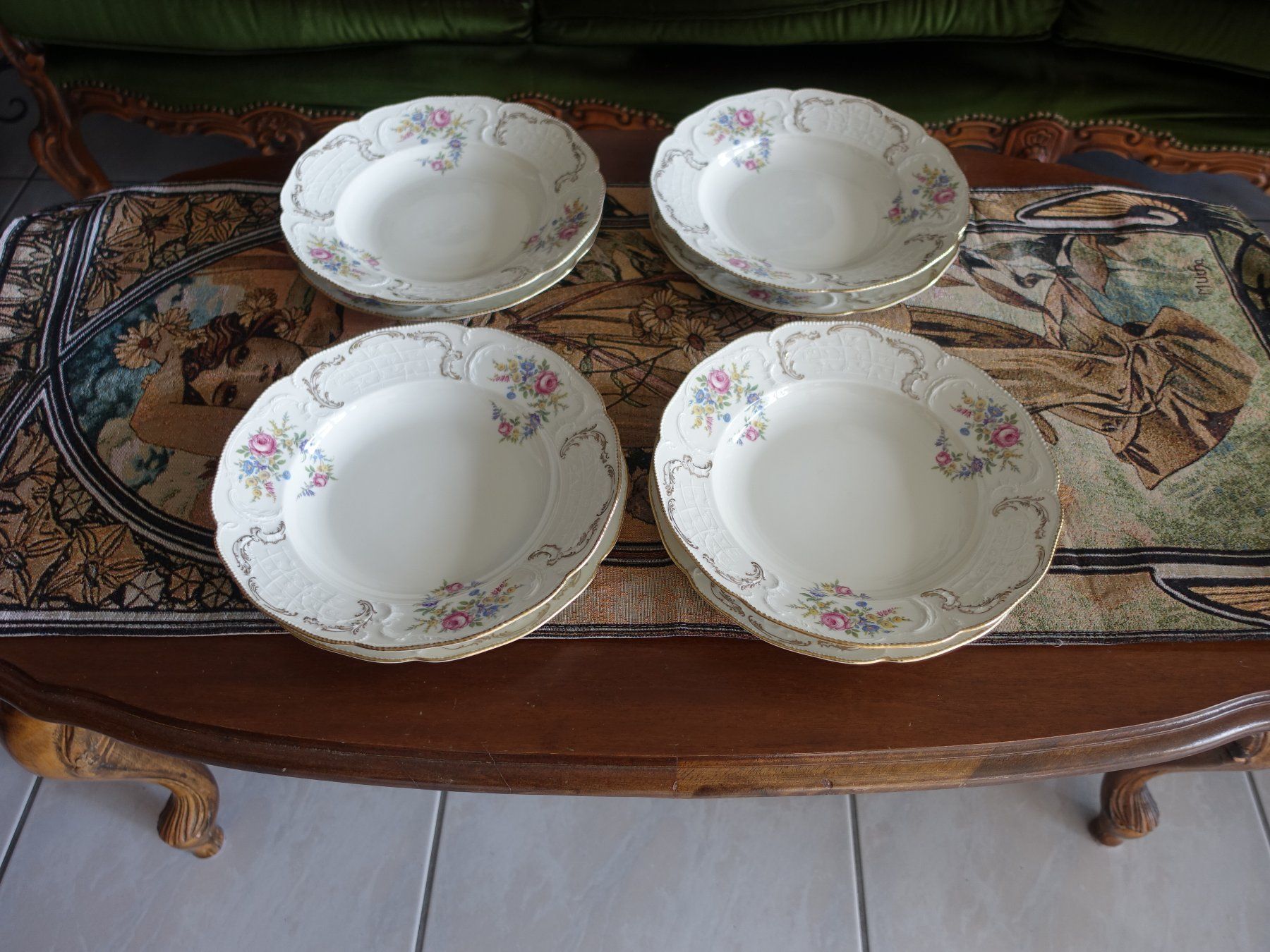 Rosenthal Piatti: Vintage Rosenthal Teller-Set Sanssouci – Usato da Glattfelden venduto da tdlubek 2
