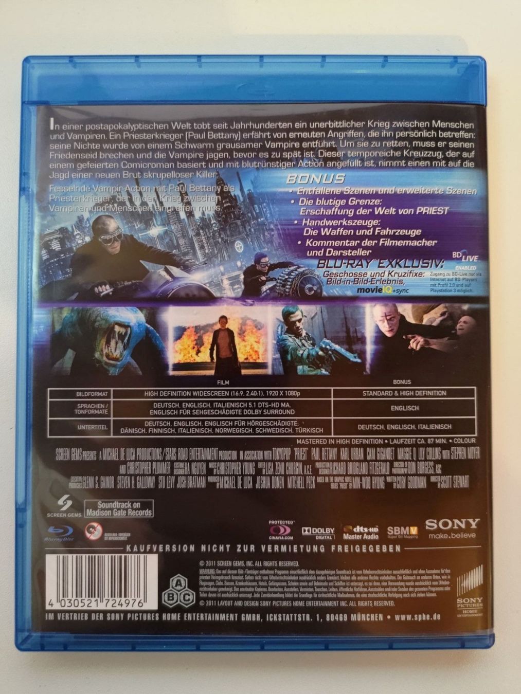 Tutti i DVDs: Priest - Special Edition – Usato da Liestal venduto da Kratzilla 2