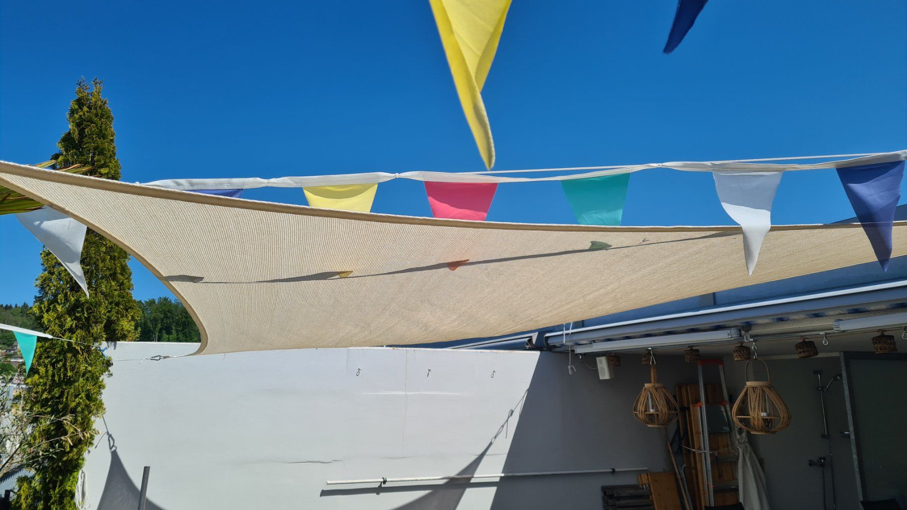 Ombrelloni: Sonnensegel 3x4m creme – Usato da Hinterkappelen venduto da Andreas-BE 2