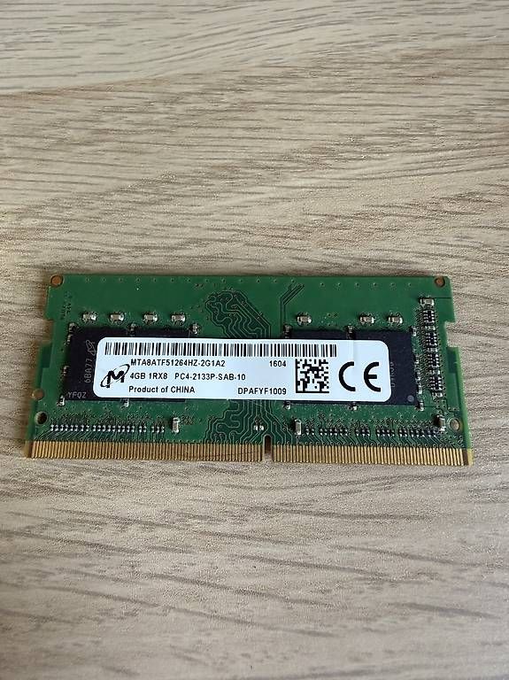 Memoria / RAM: 4GB DDR4 SODIMM – Usato da Belp venduto da apfelarzt