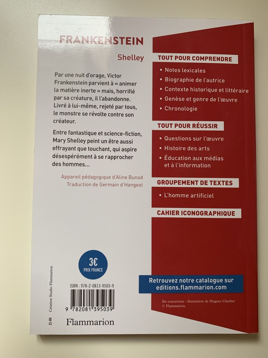 Libri: Mary Shelley, Frankenstein – Nuovo (secondo la descrizione) da Valeyres-sous-Ursins venduto da ansuz_001 1