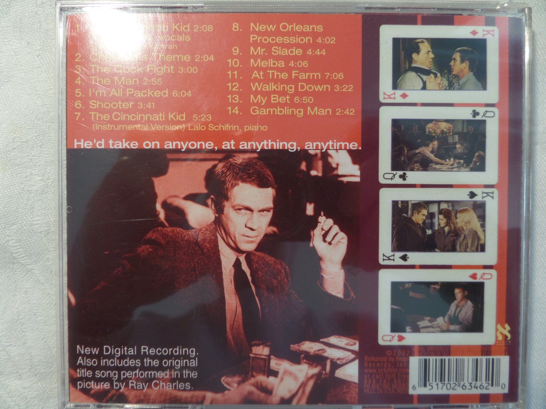 CD: Lalo Schifrin - The Cincinnati Kid – Usato da Genève venduto da CDLPBookS 1