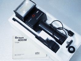 Profi Blitz Braun 400M Logic SCA 300 OVP & Filter #v3