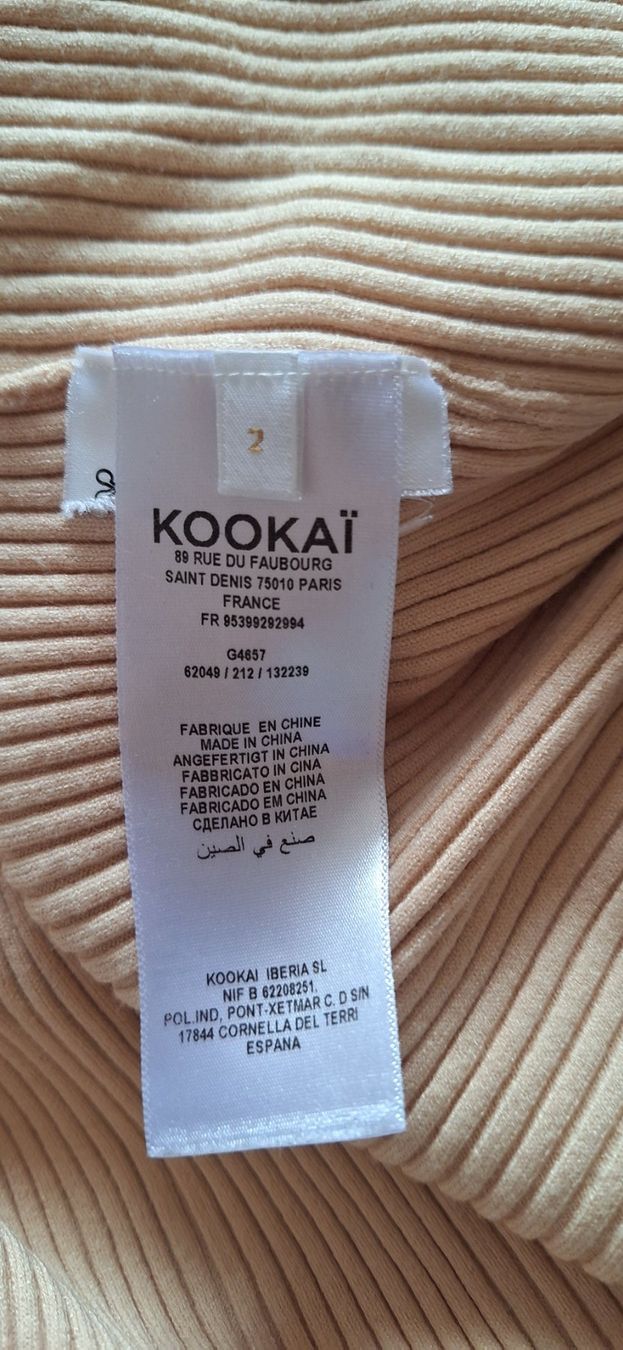 Kookai Maglioni & Felpe: Kookai, pull cache-coeur beige – Nuovo e nell'imballaggio originale da Lussery-Villars venduto da pousinete02 3