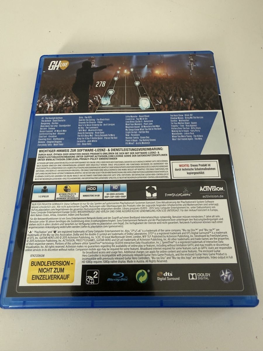 Giochi: Guitar Hero Live Ps4 – Usato da Buchs ZH venduto da Hitsch1402 1