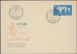 1951 - Lunaba - Blockausschnitt - FDC ET