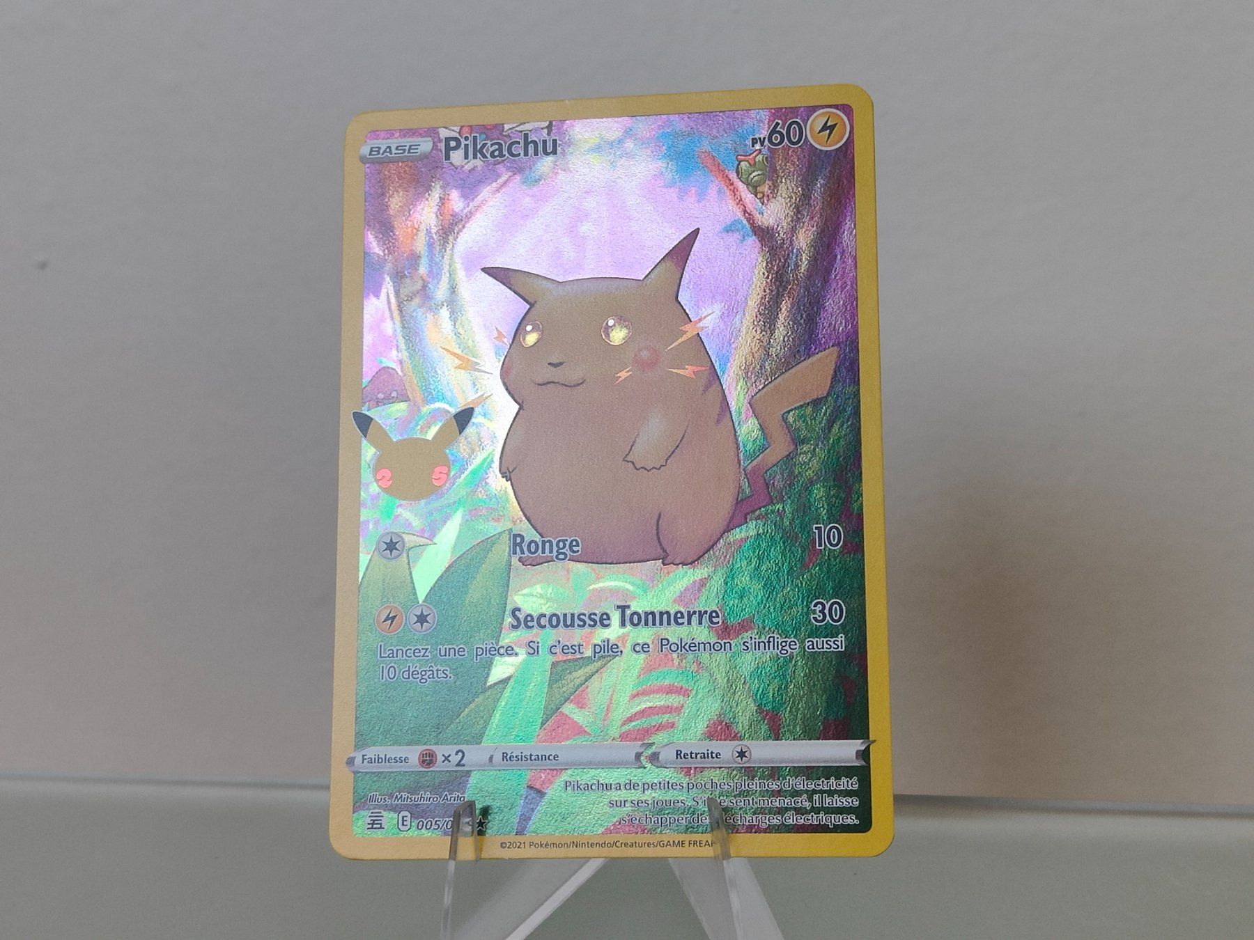 Pokémon Carte collezionabili: (FR) Pikachu #5,  Pokemon 25TH Célébrations – Usato da Châtelaine venduto da Chompis 1
