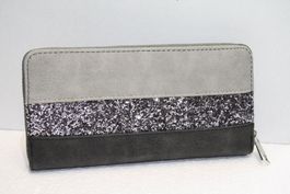 Damengeldbörse Anthrazit Grau CLUTCH