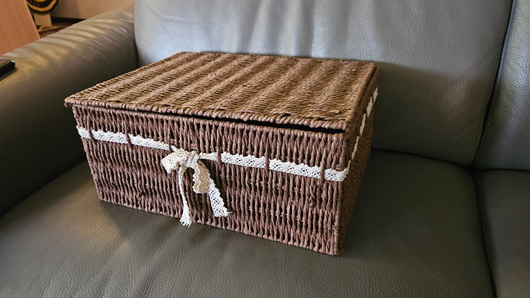 Altro per la casa: Cesta decorativa con coperchio – Usato da Melano venduto da H-Sara 1